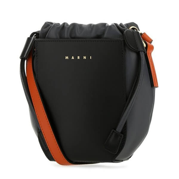 マルニ レザーガセットショルダーバッグ偽物